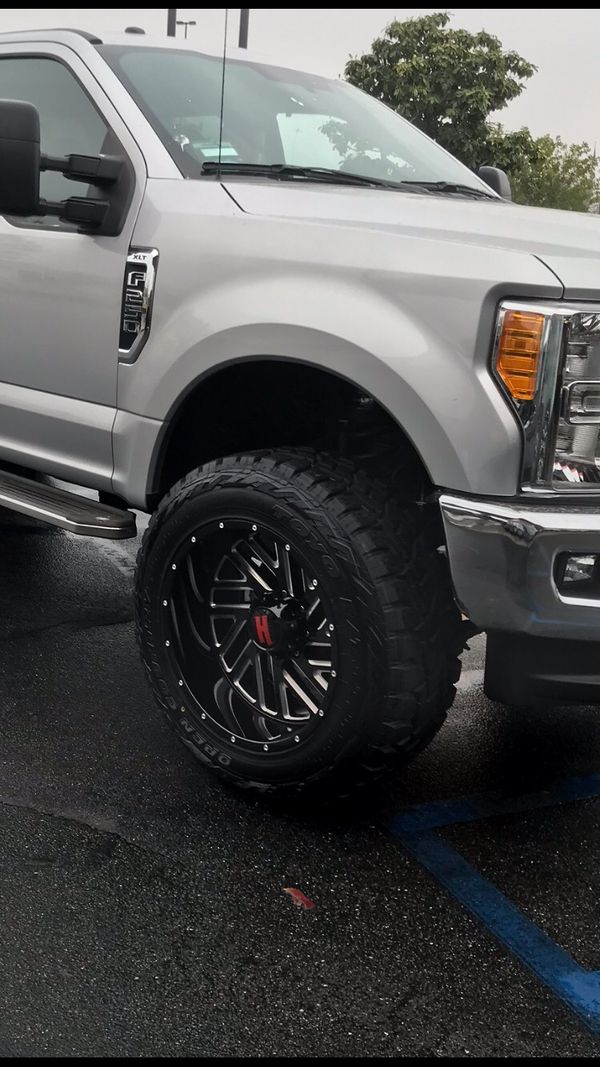 New 37x12.50x22 Toyo RT Tires and Wheels F250 Ram 2500 H2 Jeep Chevy F