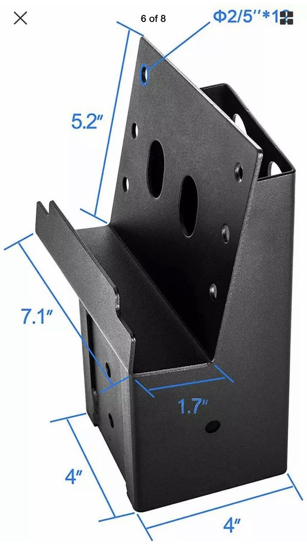 Outdoor 4x4 Compound Angle Brackets For Deer Stand Hunting Blinds Outdoor 4x4 compound angle brackets for deer stand hunting blinds