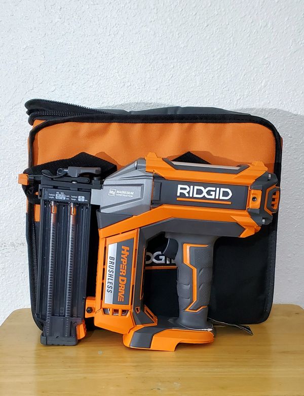 Ridgid 18 Volt Cordless Brushless Hyperdrive 18 Gauge 2 1 8 In Brad