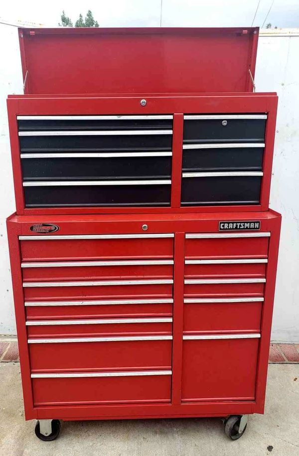 CRAFTSMAN Work Bench Tool box Chest Heavy Duty. No Keys. AS IS! 20 ...