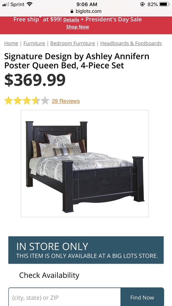 Ashley Annifern Poster Queen Bed Set For In Lancaster Pa Offerup Ashley Annifern Poster Queen Bed Set, Annifern Queen Poster Bed