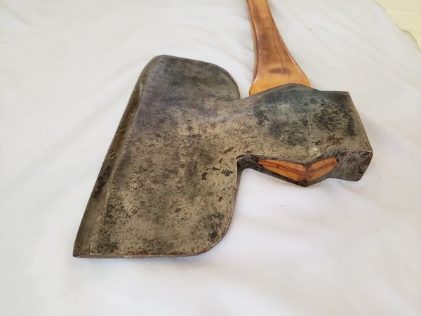 Huge Vintage Steel Broad Axe Head with Wood Handle for Sale in North ...