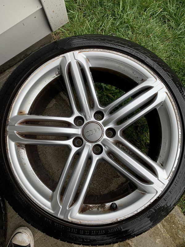 SET OF 4 201316 19" X 8.5” OEM Audi Peeler Wheel Rim Silver S4 A4 S3