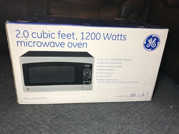 Ge 2 0 Cu Ft Countertop Microwave Oven Stainless Steel Black