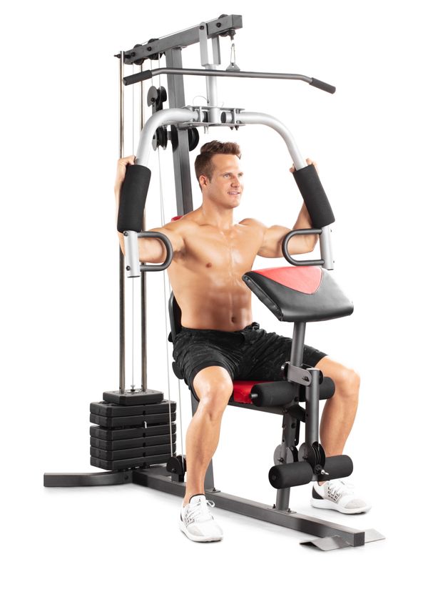 NEW Home Gym Fitness Indoor Machine Resistance High and Low Pulley