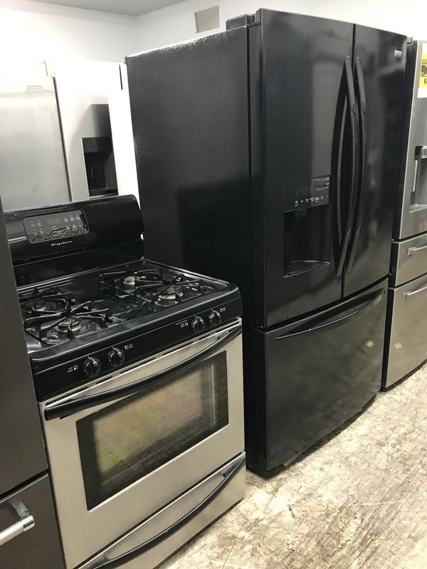 oven and fridge set