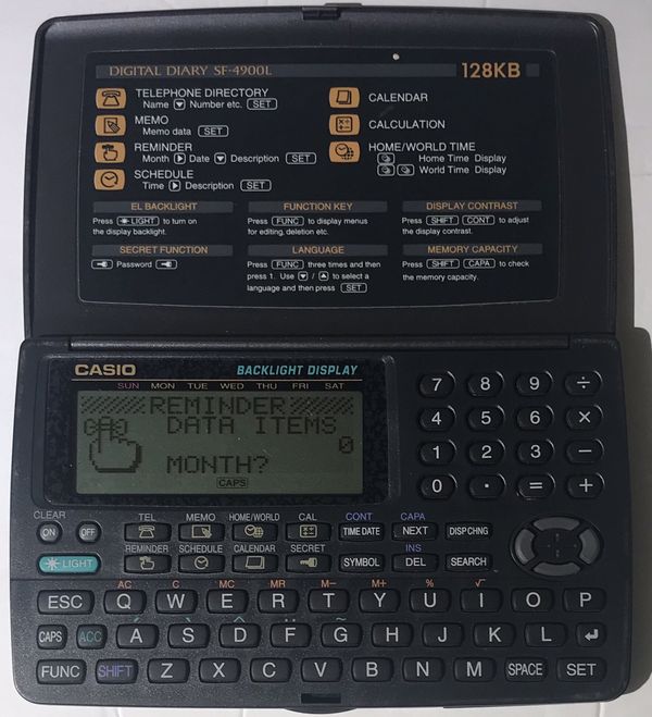 casio digital diary price
