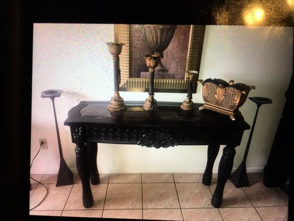 Ashley Furniture Millenium Brittania Rose Collection Sofa Table For