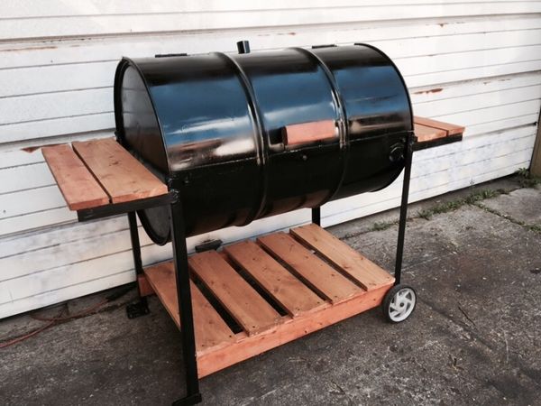 55 gallon barrel BBQ Grill custom-made By Tytanic Grills for Sale in ...