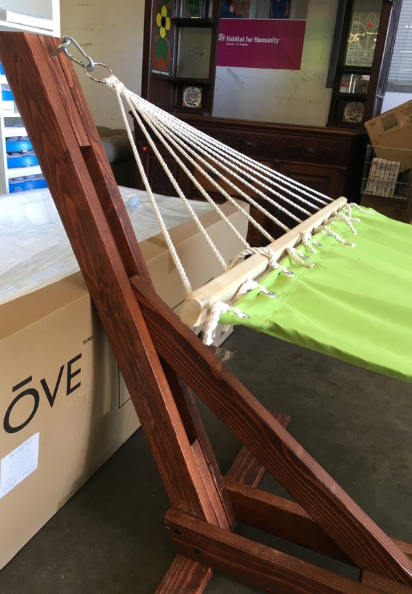 Solid wood hammock stand for Sale in Bellflower, CA OfferUp