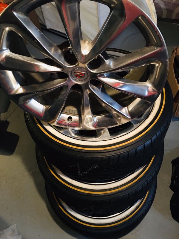 19 INCH VOGUE TIRES & CADILLAC RIMS (245/45/19) for Sale in St. Louis, MO OfferUp