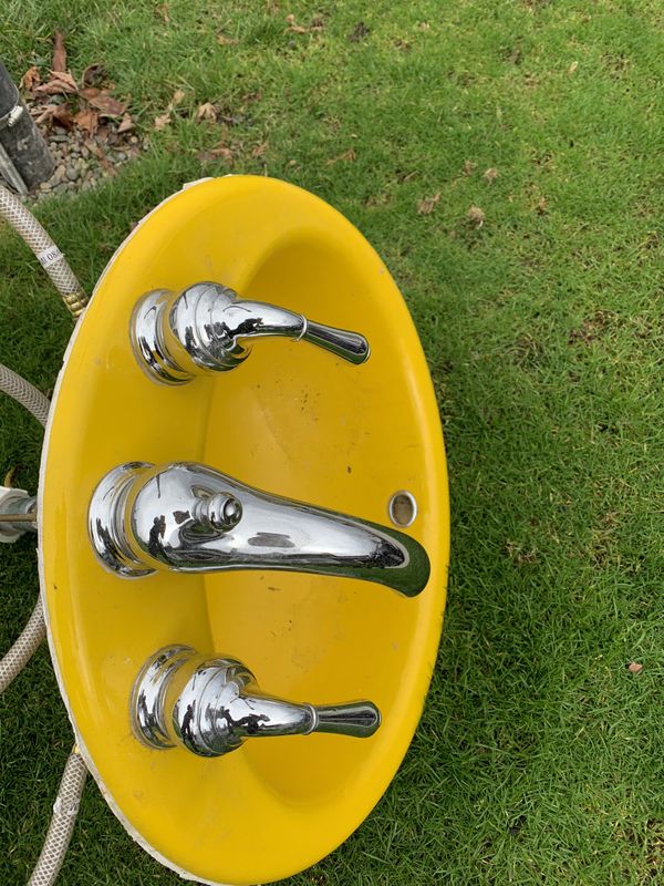 Yellow Vintage Kohler Cast Iron Sink excellent cond. for Sale in