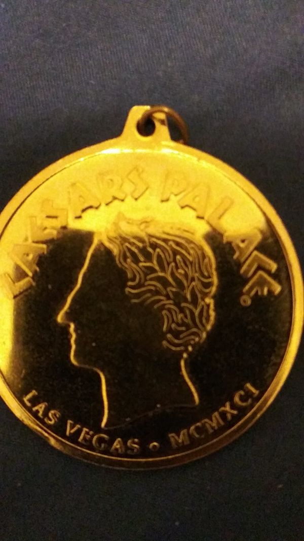 Real Gold 18k plated necklace coin from Las Vegas Nevada for Sale in