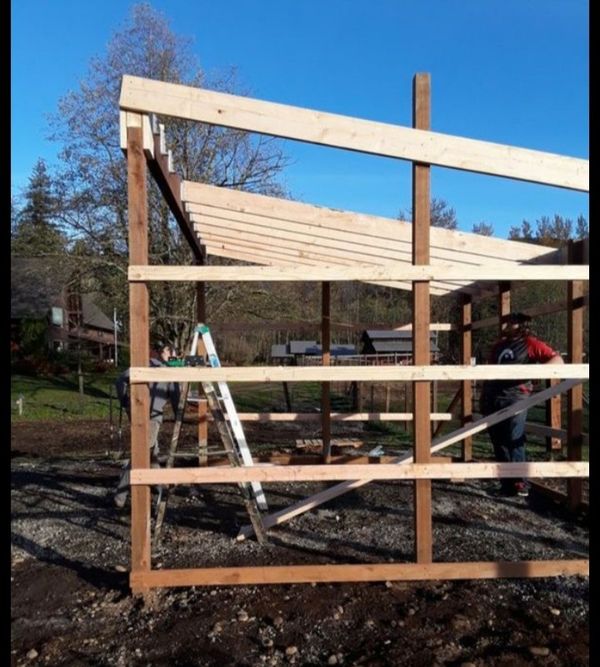 Loafing Shed Plans: 12’ X 15’ Shed (includes Supply List, Diagram 