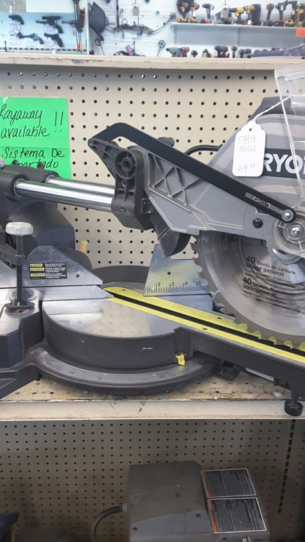 Ryobi 12 inch sliding miter saw TSS120L (T9913) for Sale in Pasadena