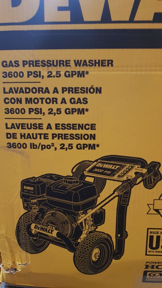 dewalt 3600 psi pressure washer oil type