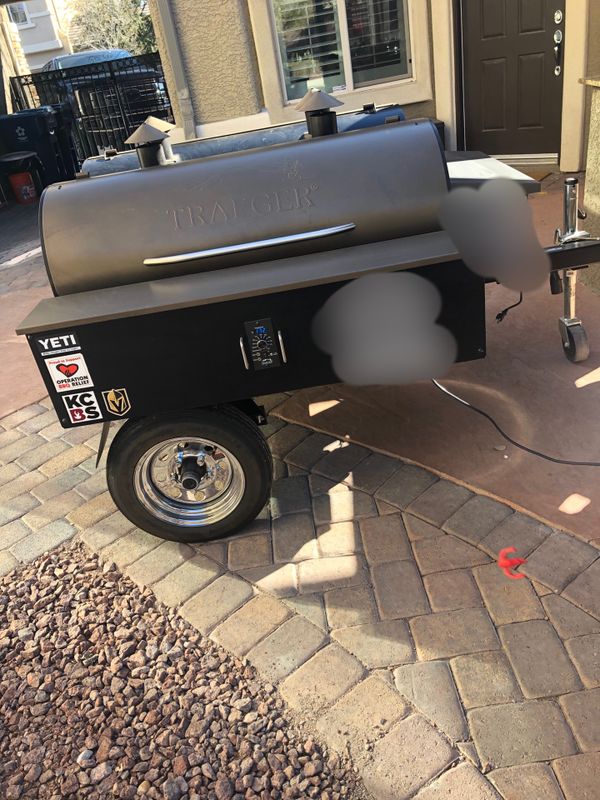 Traeger Com190 trailer grill and smoker for Sale in Las Vegas, NV OfferUp