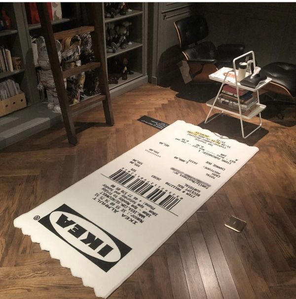 IKEA X Off-White Markerad Receipt Rug Virgil Abloh for Sale in ...