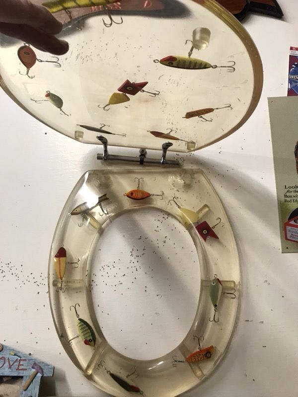 Fishing lure toilet seat brand new for Sale in Perris, CA