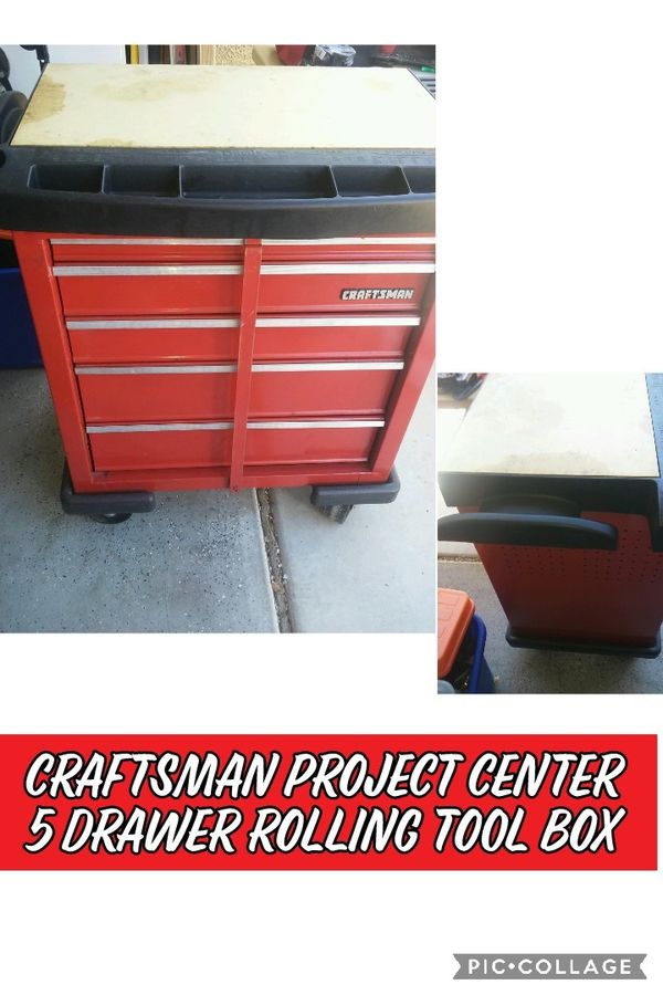 Craftsman Project Center 5 Drawer Rolling Tool Box For Sale In Surprise 