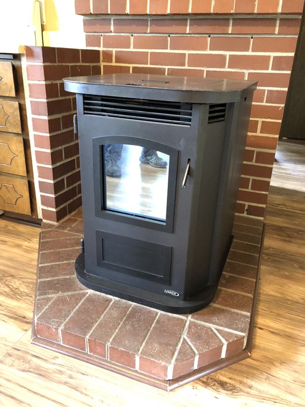 Lennox Black Pellet Stove wood burning Pellets Home Heating warm& cozy