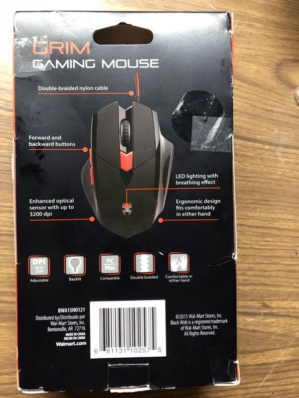 Blackweb Gaming Mouse Walmart