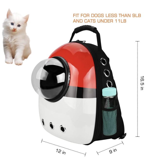 pokeball backpack for cats