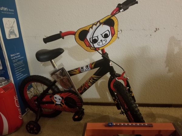 Ryan world 16" boys combo panda bike for Sale in Hayward