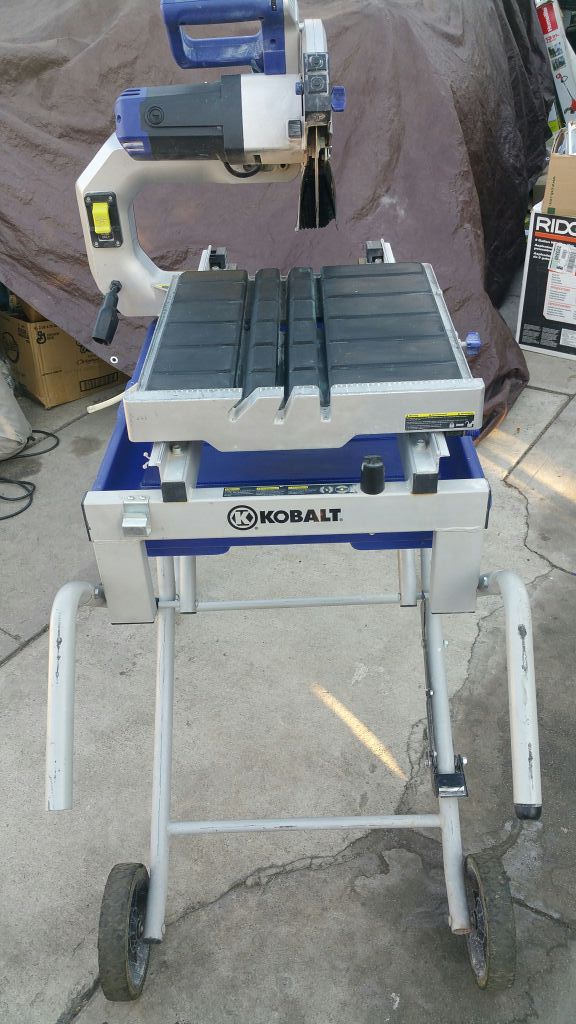 Kobalt 10" Tile saw with stand for Sale in Fontana, CA OfferUp