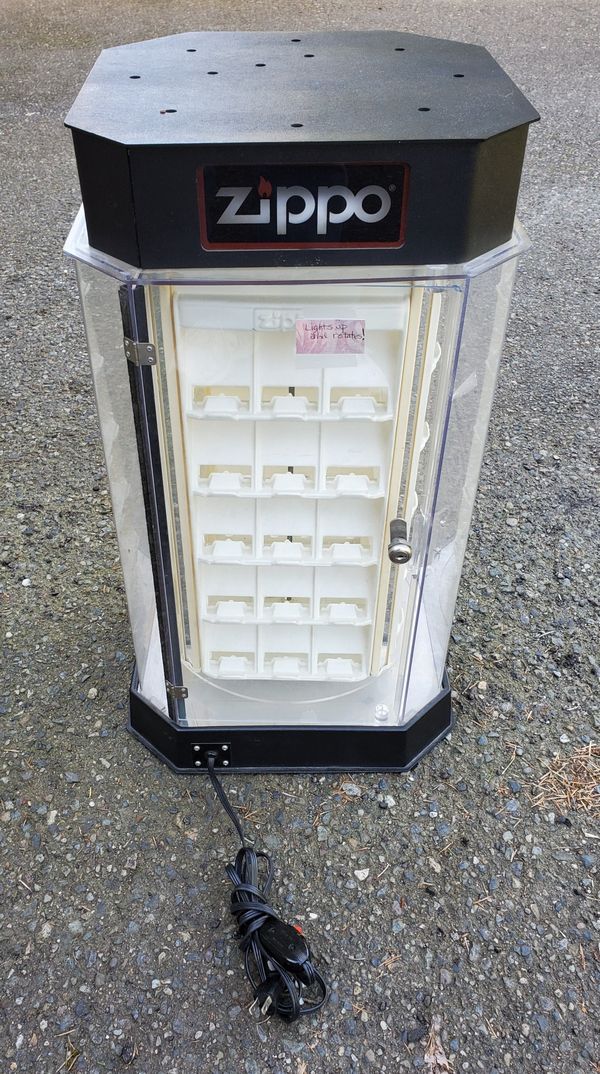 Zippo lighter revolving display case for Sale in WA OfferUp