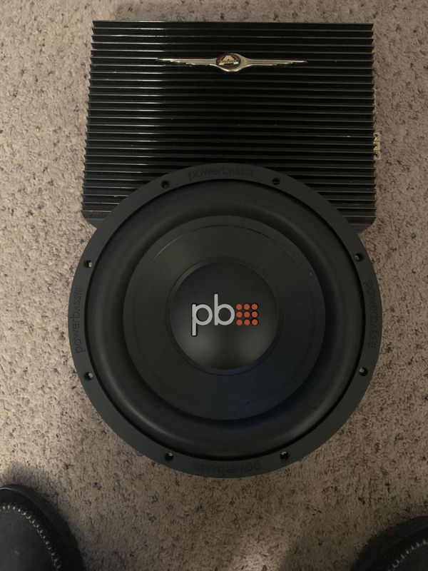 2 dual voice power bass speakers with amp for Sale in Norcross, GA