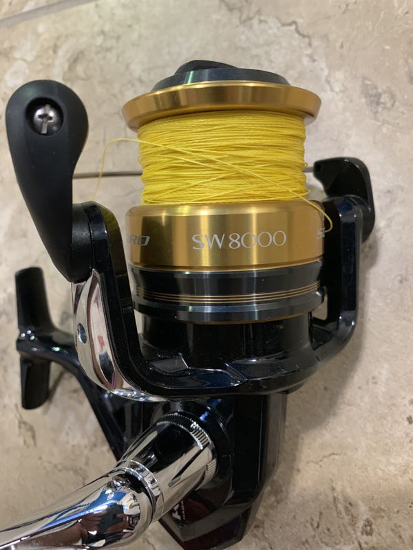 Shimano Socorro SW8000 and 9 ft Okuma Cedros Surf Rod for