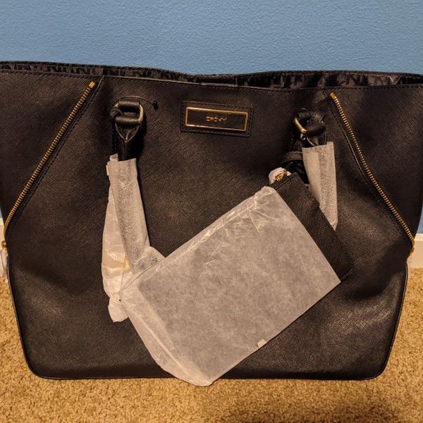Medium Clear Tote Bag w/ Zipper Closure and Interior Pocket - PINK  (BG201-PINK)