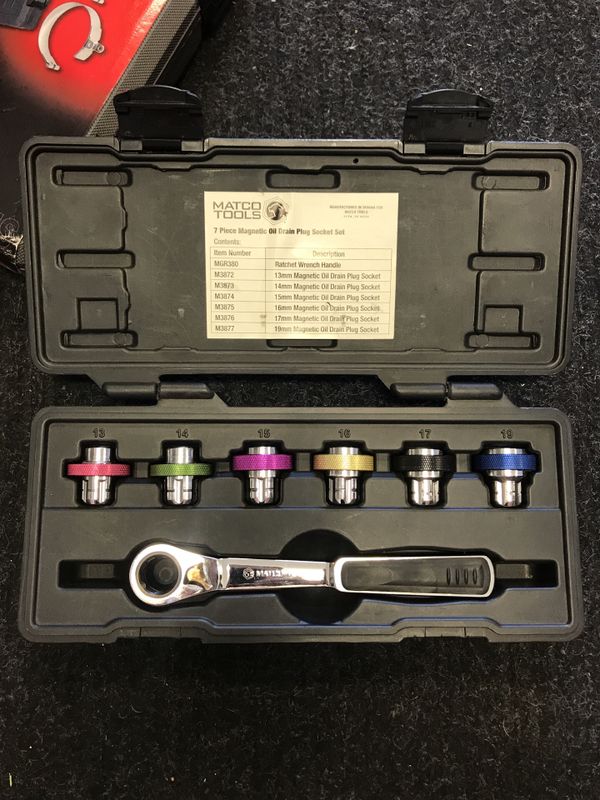 Matco Tools 7pc oil drain plug socket set (mst387) for Sale in