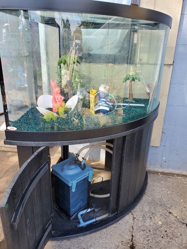 100 gallon corner fish aquarium for Sale in WA OfferUp