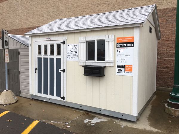 tuff shed tr-700 10' x 12' for sale in woodhaven, mi - offerup