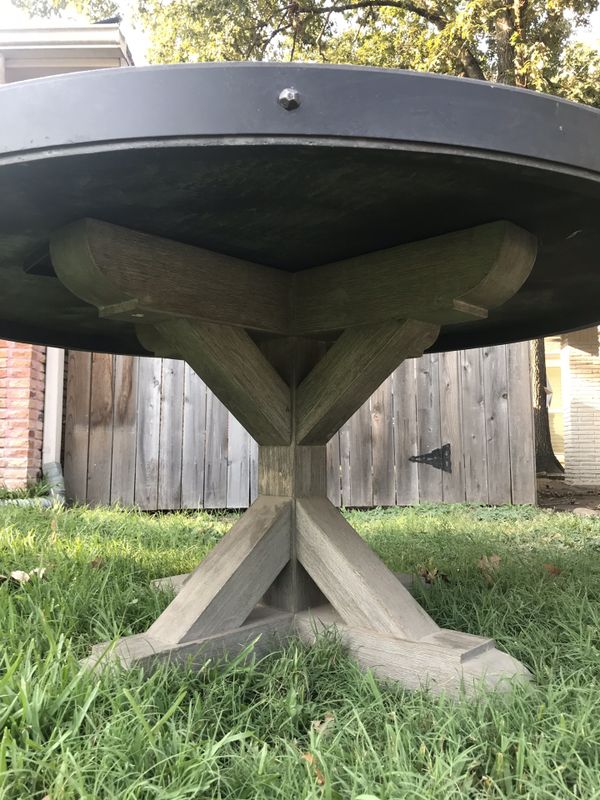 Restoration Hardware Outdoor Cement Round Table for Sale in Houston, TX