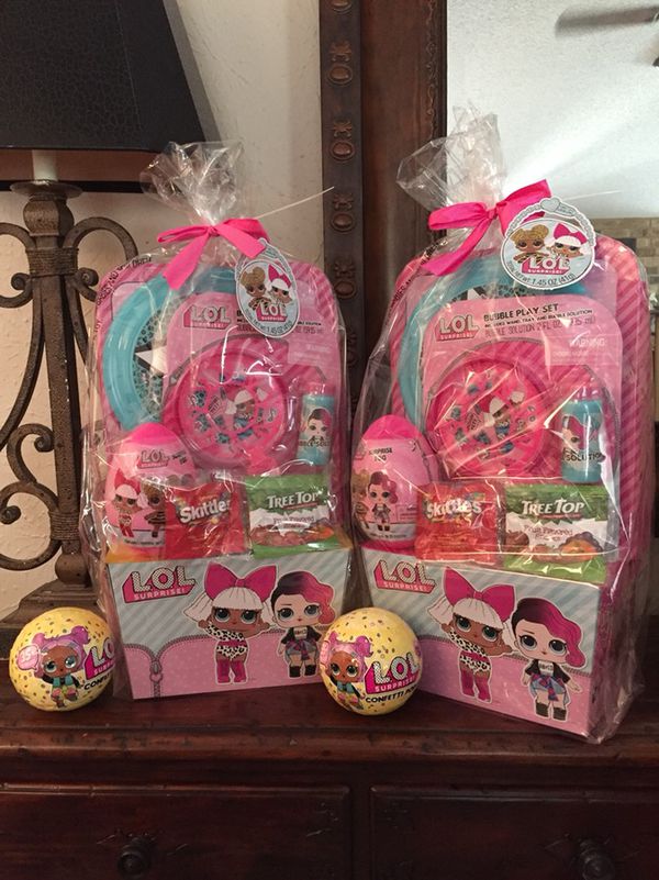 (2) LOL L.O.L. Surprise Easter Basket PLUS (2) Confetti POP Dolls