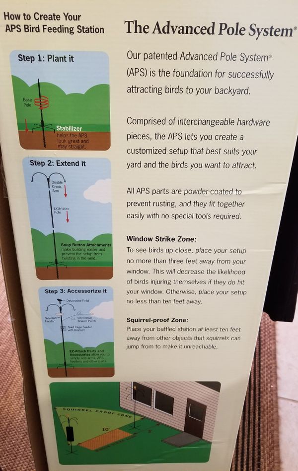 Wild Birds Unlimited Advanced Pole System Basic Setup For Sale