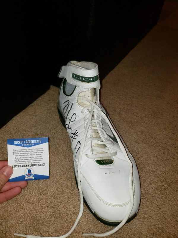 GU Nike Shoes Rashard Lewis Sonics COA for Sale in Kent