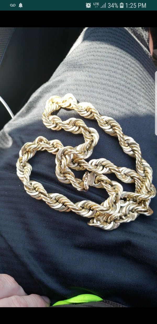 84 grams gold dookie rope RUN DMC chain for Sale in Henderson, NV OfferUp