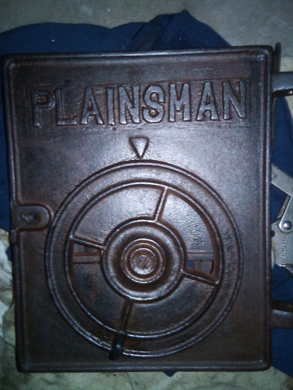 Plainsman cast iron wood burning stove.willing to trade