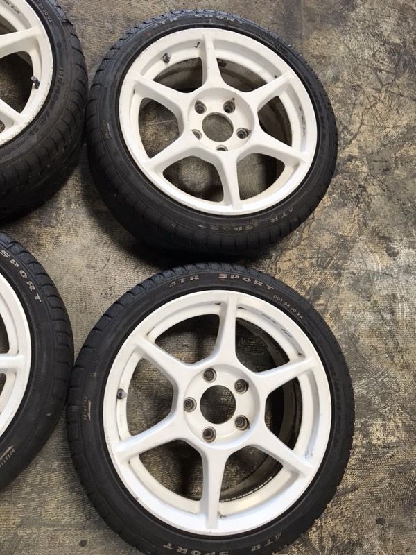 Buddy club p1 wheels 5x114 wheels enkei rpf1 17x7 offset 45 Bridgesto Buddy club p1 16x7 offset