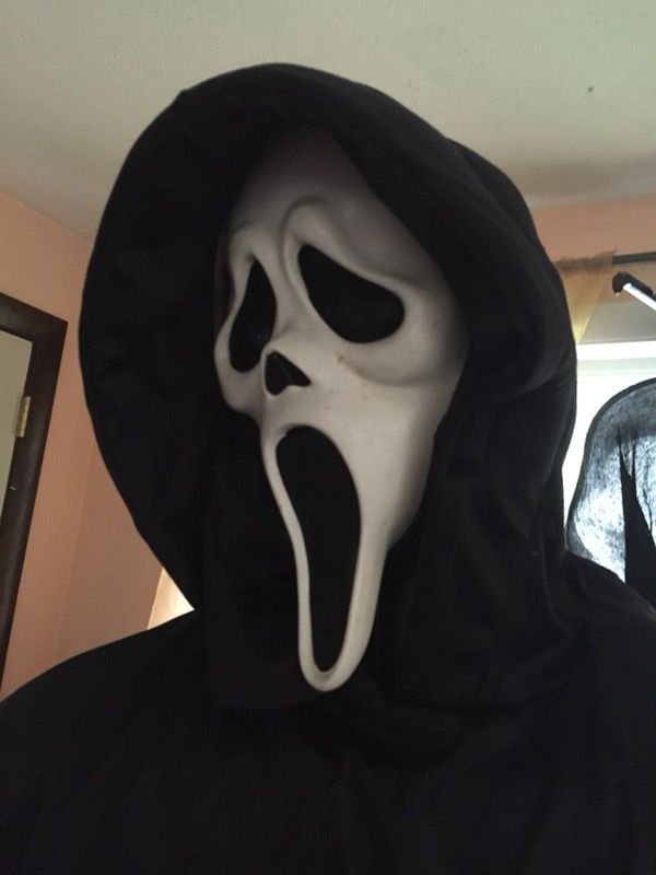 6’ lifesize animated scream ghostface halloween prop made by gemmy for ...