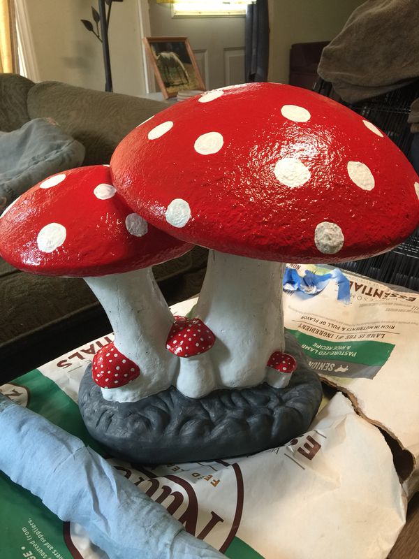 Cement mushroom yard art for Sale in Springfield, OR - OfferUp