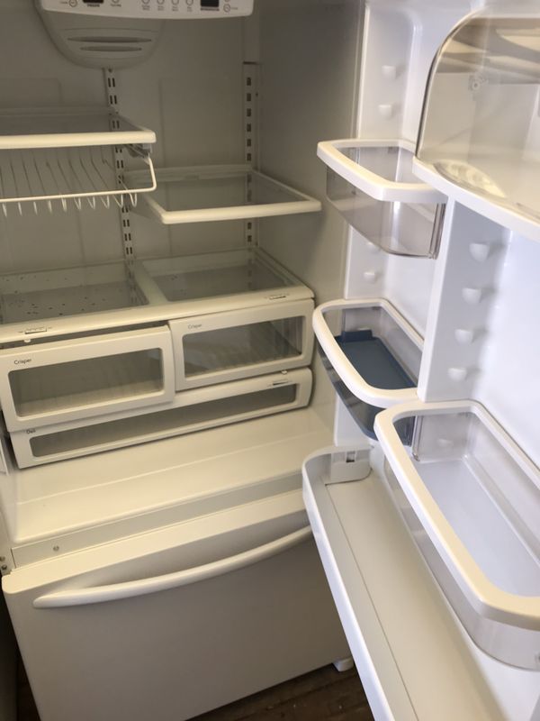 Glossy white Kitchenaid bottom freezer refrigerator for Sale in Federal