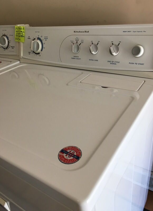 Kitchenaid 2016 washer and dryer heavy duty super capacity plus king