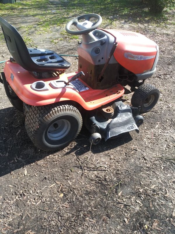 Husqvarna riding lawn mower frame no motor 48 inch deck