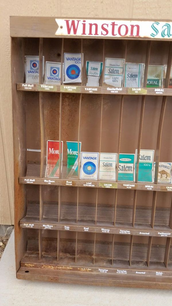 Vintage Retail Winston Salem Camel Store Cigarette Metal Display Rack