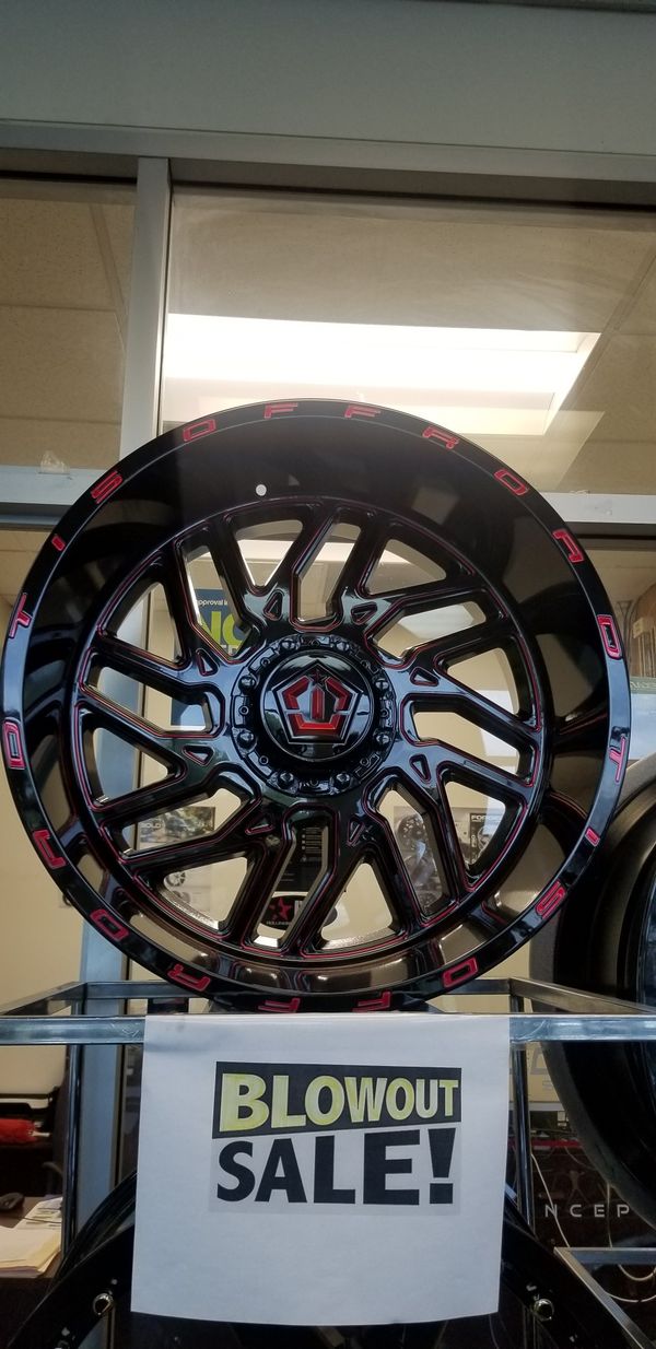 22x12 TIS 544 BMR Wheels Red Tint Rims 6lugs Fit Silverado F150 for ...